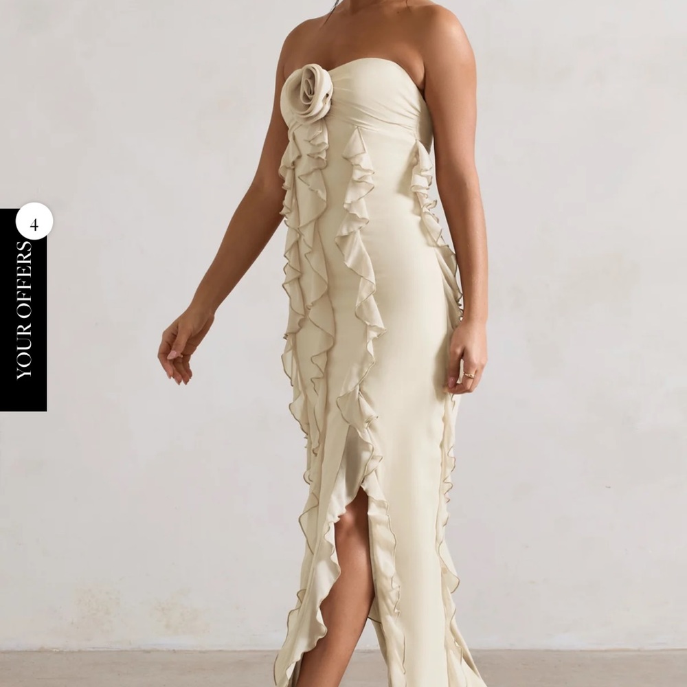 Strapless Ruffle Maxi Dress - Picture 4 of 4